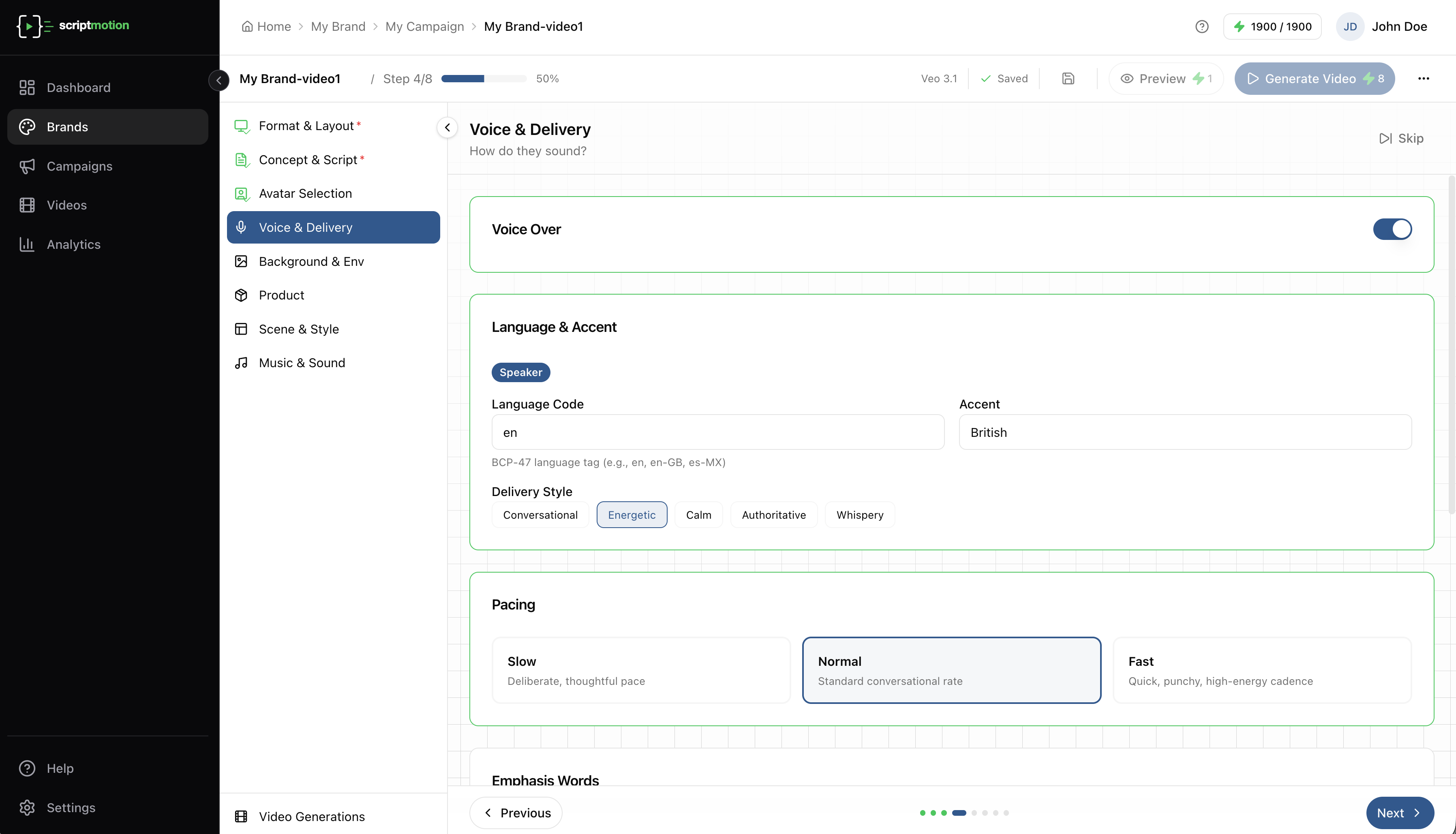 Step 4: Voice & Delivery